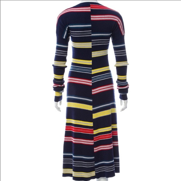 Kenzo dress knit striped dress navy - Picture 3 of 6